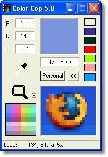 screenshot of color cop utility