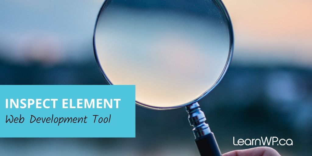 Inspect Element Web Developer tool
