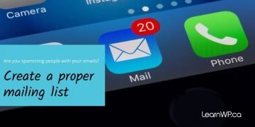 Are you spamming people with your emails? Create a proper mailing list
