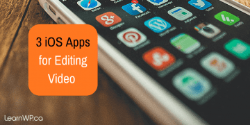 Three iOS Apps for video editing