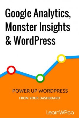 Google Analytics, Monster Insights & WordPress Power up WordPress from your dashboard