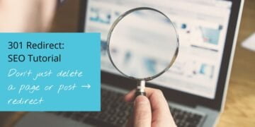 301 Redirect: Don't Delete a page or post → Redirect
