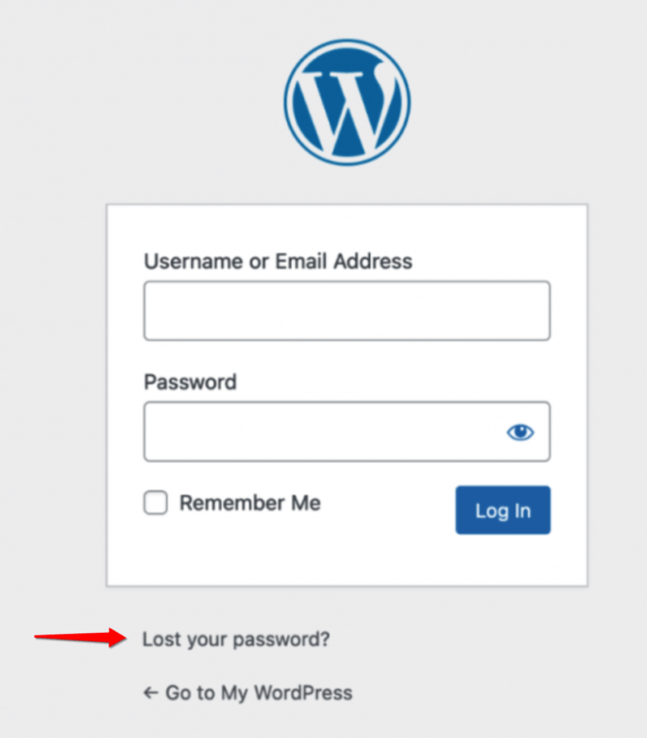 reset WordPress password